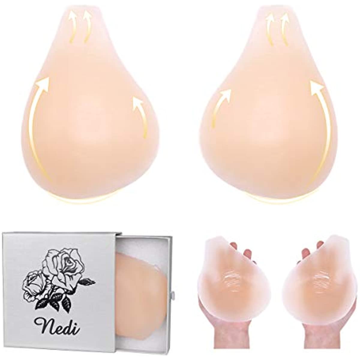Silicon Reusable Lift Breast Nipple Cover Push Up Bra Petals Sticky