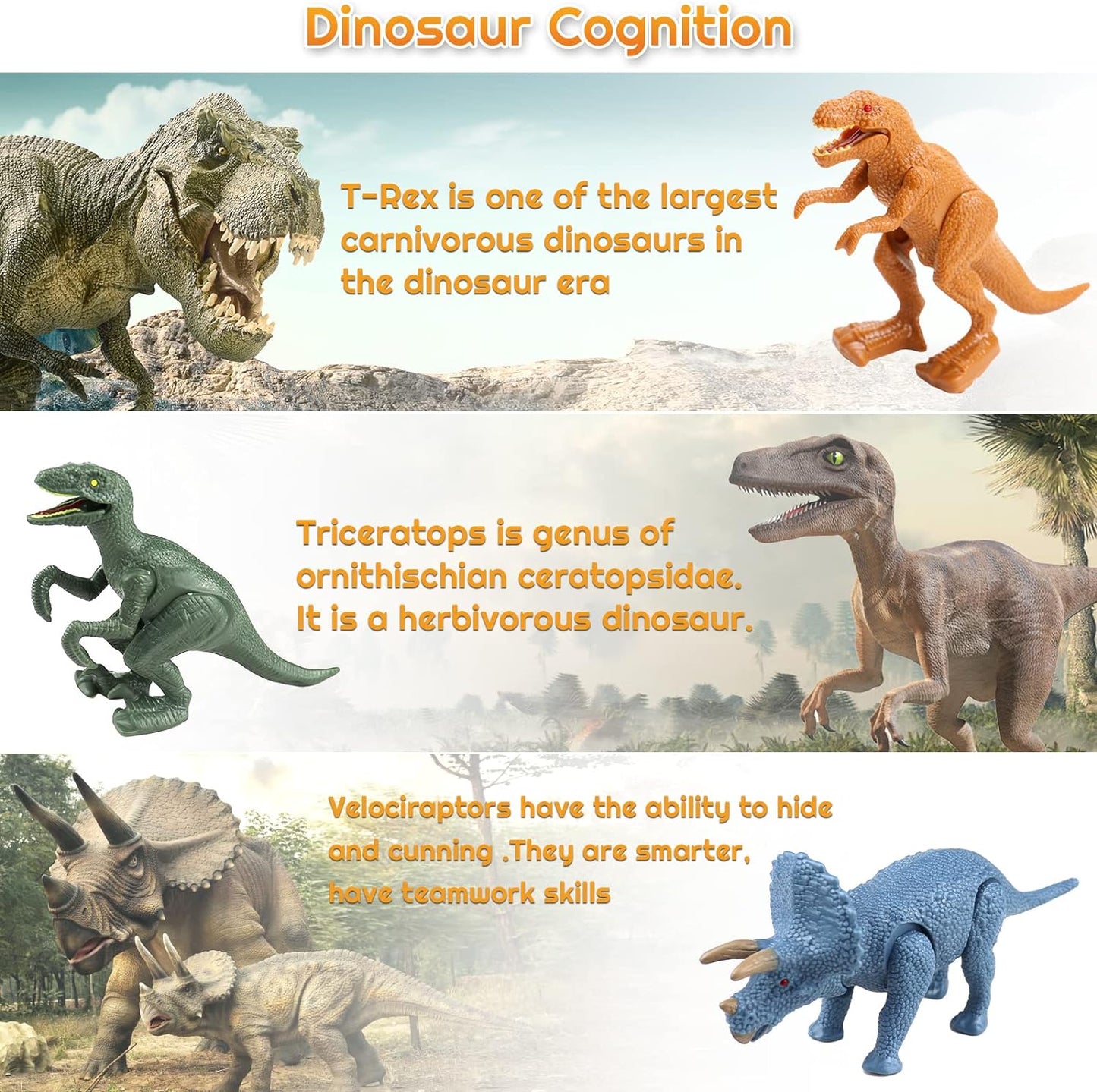 Easter Dinosaur Eggs Toys for Kids, Dinosaur Figures Reusable Dinosaur Fossils Surprise Egg Educational Toy Girls Boys Birthday Gifts Dinosaur Collection Toy for Kids 3 4 5 6 7 8 9 10+ Year Old
