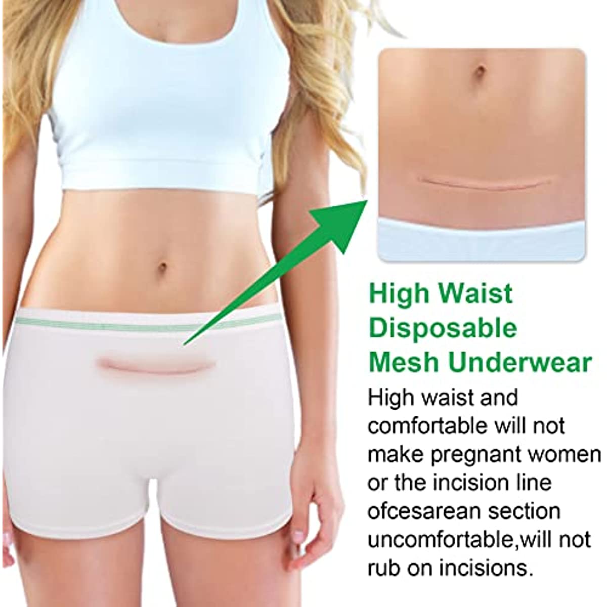 Photos of Women Wearing Mesh Maternity Underwear