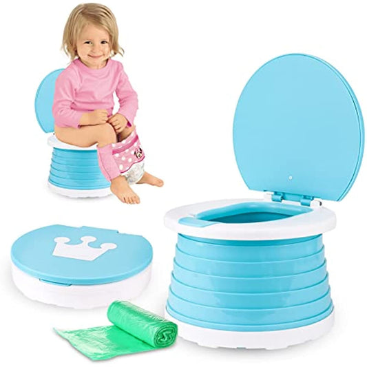 Portable Potty Travel Foldable Potty Chair Seat for Toddler Baby Kids Indoor Outdoor