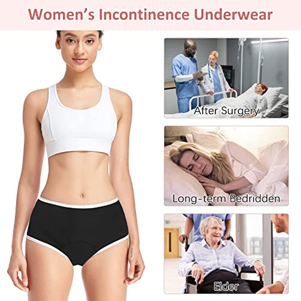 Amazon.com: Weewooday 10 Pcs Adult Plastic Pants, Medium, White, Waterproof Incontinence  Underpants, EVA Pull on Cover Pants, Leak Proof, Washable Incontinence Pants  for Men and Women : Health & Household