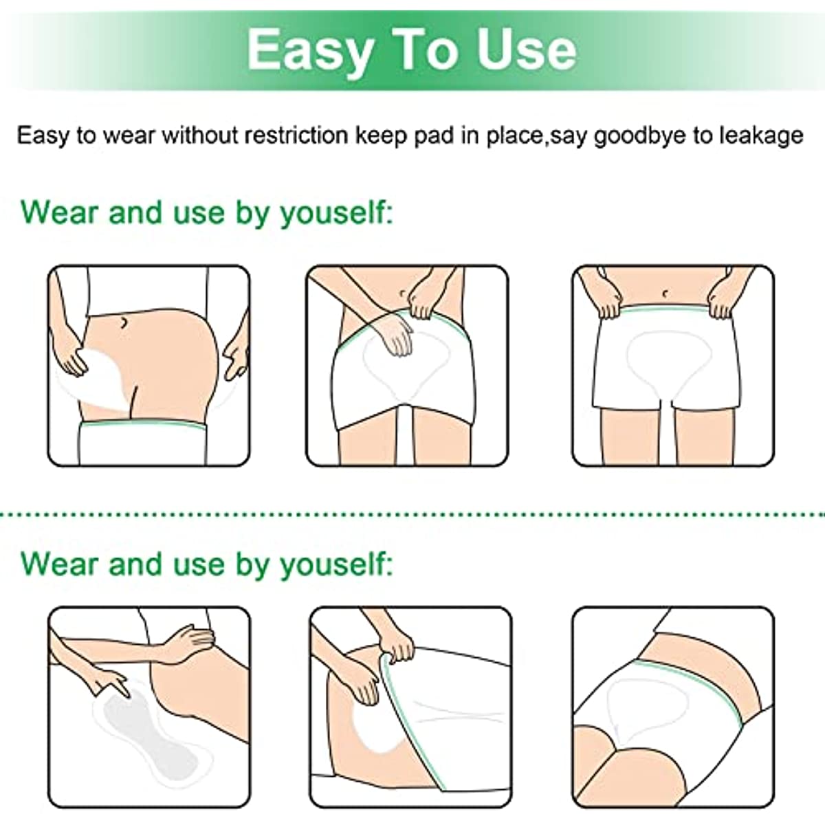 Reusable & Washable Mesh Postpartum Underwear Panties - China
