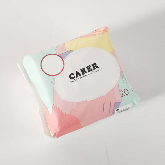 CARER Healthcare Incontinence Pregnancy Panty Liners for Women, Organic Cotton Cover - Postpartum Essential, Regular Absorbency, Bladder Leak Control, 4 Layer Core with Leak Guard Technology